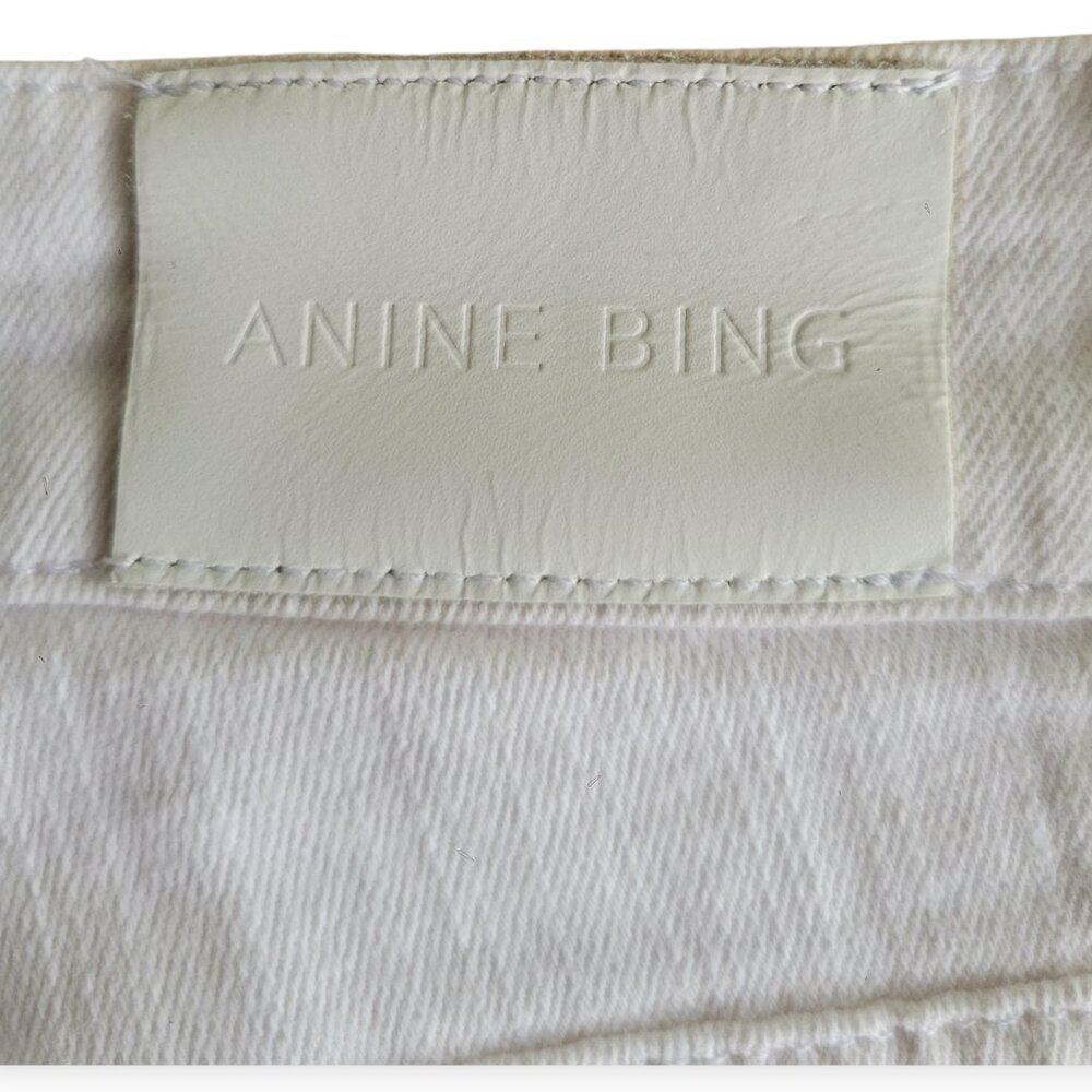 Anine Bing White Distressed Low-Rise Skinny Jeans Size 26 Designer Denim - Picture 7 of 16